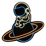 چراغ دیواری مدل نئون فضانورد*360