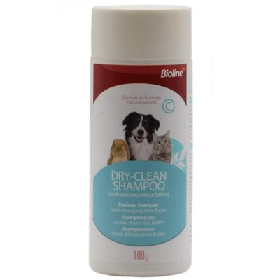 شامپو خشک حیوانات خانگی بیولاین مدل 01 وزن 100 گرم