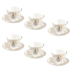 ست فنجان و نعلبکی 12 پارچه گلدکیش مدل سارینا کد GK701108-6