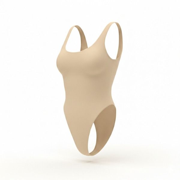 بادی بدون آستین زنانه مدل نخی حلقه ای یقه گرد کد H274