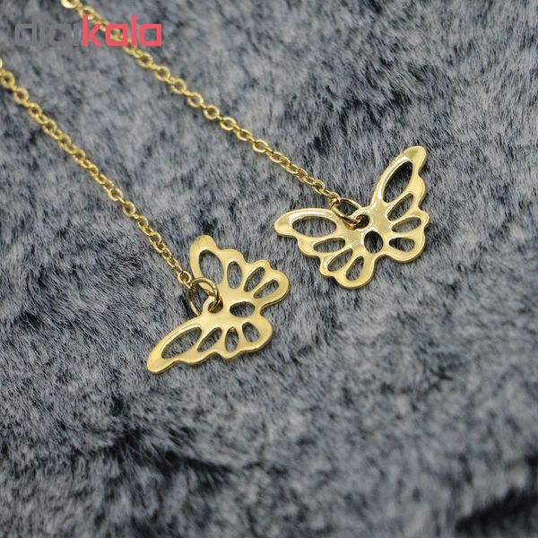 گوشواره زنانه طرح پروانه کد 068