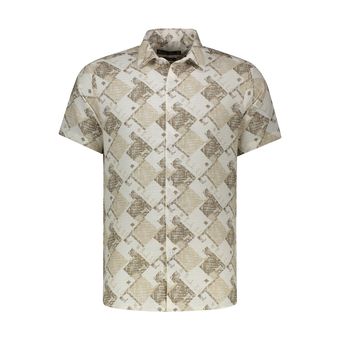 پیراهن آستین کوتاه یقه برگردان مردانه باینت مدل 830-4