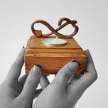 جاشمعی مدل چوبی طرح حب