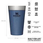 ماگ سفری استنلی مدل ADVENTURE STACKING BEER PINT کد F2022 گنجایش 0.47 لیتر