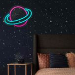 چراغ دیواری نئون دیزاین طرح Planet_PN*660