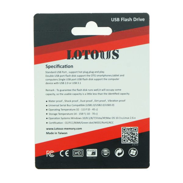 فلش مموری لوتوس مدل L806 ظرفیت 64 گیگابایت