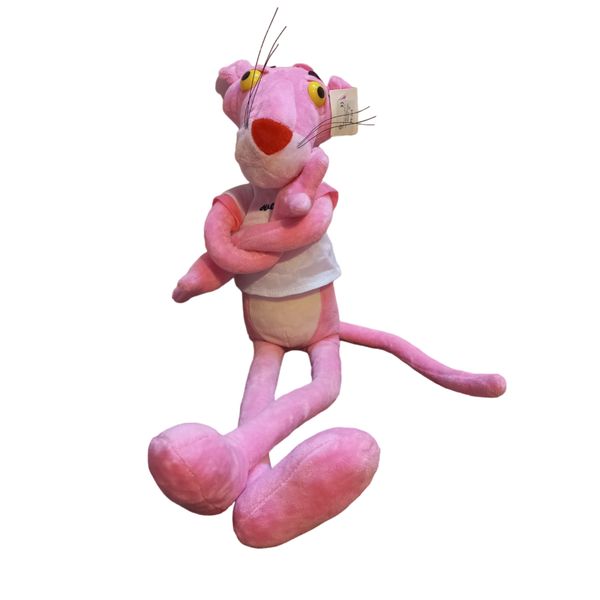 عروسک مدل پلنگ صورتی ارتفاع 55 سانتی متر