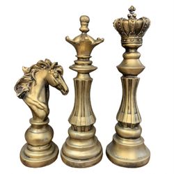 مجسمه طرح شطرنج مدل مدرن مجموعه سه عددی*373