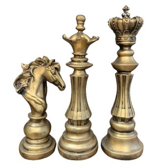 مجسمه طرح شطرنج مدل مدرن مجموعه سه عددی*373