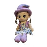 عروسک مدل دختر کلاهدار ارتفاع 50 سانتی متر