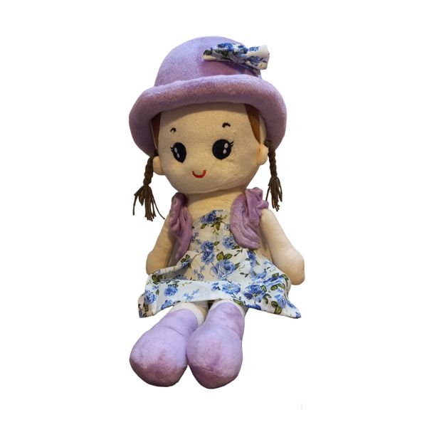 عروسک مدل دختر کلاهدار ارتفاع 50 سانتی متر