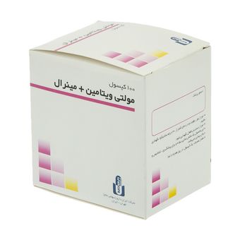 مولتی ویتامین مینرال ایران دارو بسته 100 عددی