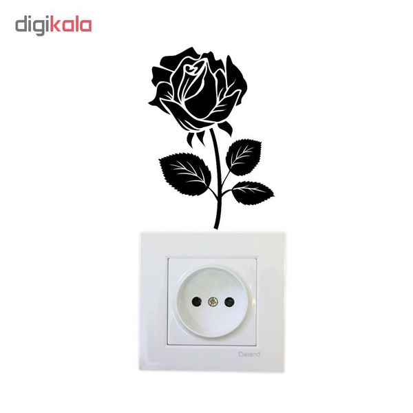 استیکر کلید و پریز طرح گل کد S326