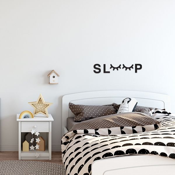 استیکر چوبی طرح sleep