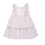 پیراهن آستین کوتاه یقه گرد دخترانه مدل MDSS-CH1799