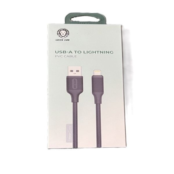 کابل تبدیل گرین لاین USB به لایتنینگ مدل PVC طول 1 متر