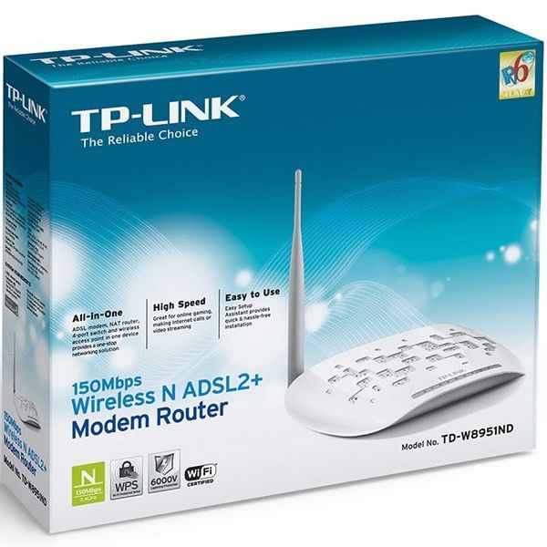مودم روتر +ADSL2 تی پی-لینک مدل  TD-W8951Nd