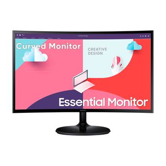 مانیتور خمیده سامسونگ مدل  LS24C360 سایز 24 اینچ، رزولوشن Full HD، پنل VA، نرخ بروزرسانی تصویر 75 هرتز، یک پورت HDMI و