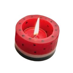 شمع وارمر بدون‌بو مدل فانوسی هندوانه یلدایی