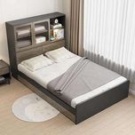تخت خواب یک نفره مدل ویترین دار سایز 120×200 سانتی متر
