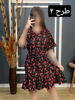 پیراهن فلور یلدایی کد 1455