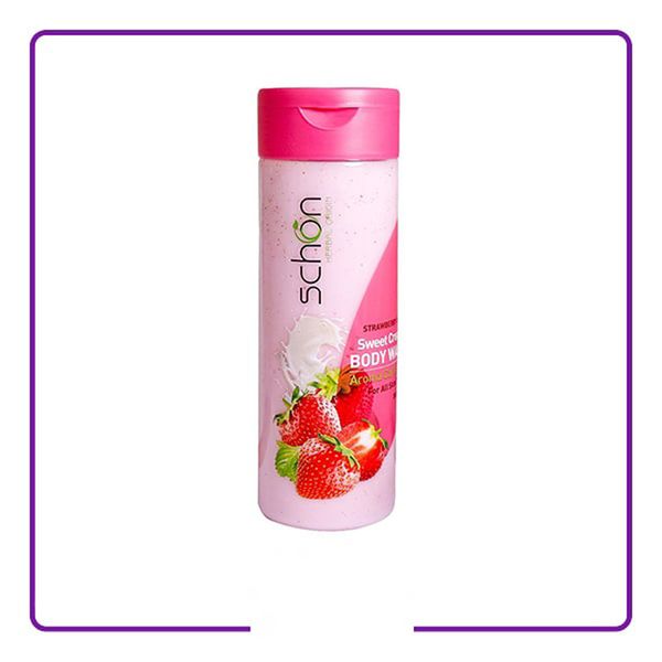شامپو بدن شون مدل Strawberry And Milk حجم 300 میلی لیتر