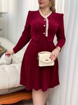 پیراهن مزونی مروارید 2437