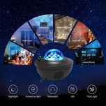 چراغ خواب رومیزی کهکشانی بلوتوث و اسپیکر دار مدل Starry Projector Light