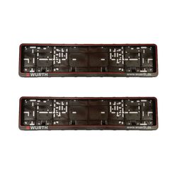 قاب پلاک خودرو قطعه سازان کبیر مدل GHB-ALLBLC-103099 مجموعه 2 عددی