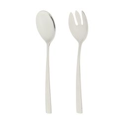 قاشق و چنگال سرو سالاد ناب استیل مدل فلورانس کد SZ-300-03