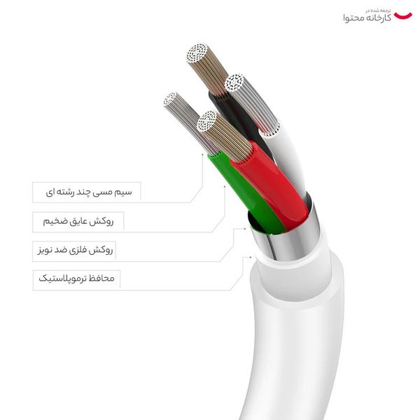 کابل تبدیل USB-C به لایتنینگ اپل طول 1 متر اصلی
