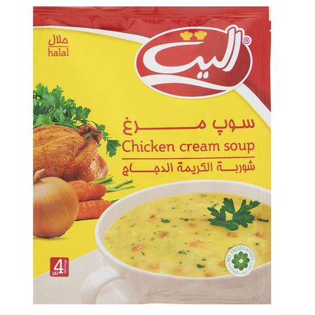 سوپ نیمه آماده مرغ الیت مقدار 61گرم باکس 12عددی