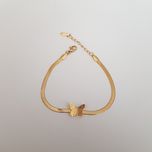 دستبند زنانه استینلس استیل مدل پروانه