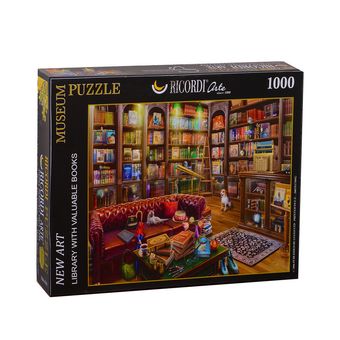 پازل 1000 تکه طرح کتابخانه کلاسیک
