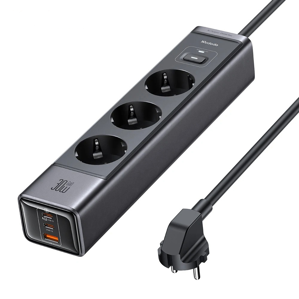 چندراهی برق و شارژر مک دودو مدل CH-0620 Upgraded-Version(محافظ ولتاژ)