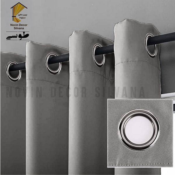 پرده نوین دکور سیلوانا مدل کتان کد 230 1 سایز 230 × 140 سانتی متر