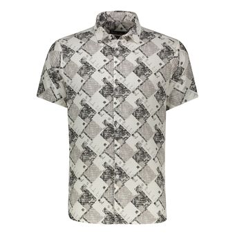 پیراهن آستین کوتاه یقه برگردان مردانه باینت مدل 830-2