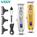 ماشین اصلاح مو صورت و سر وی جی ار مدل V-062، استفاده به صورت خشک و مرطوب، منبع انرژی با کابل USB، تکنولوژی اصلاح به صورت برش مست
