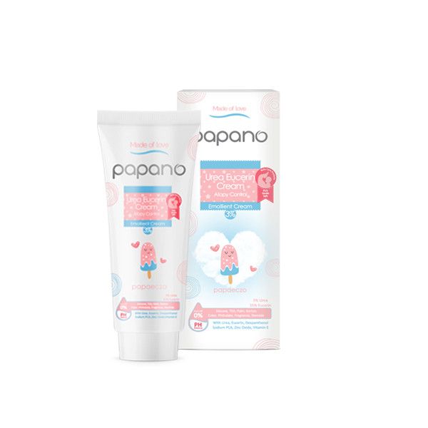 کرم نرم کننده کودک پاپانو مدل اوسرین و اوره 3% حجم 75 میلی لیتر