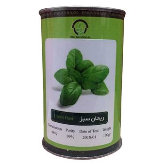 بذر ریحان سبز پاکان بذر مدل PB100G-06 (تولید 2025 ارسال رایگان با سفارش حداقل 10 محصول از انواع بذر)