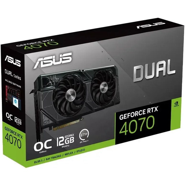 کارت گرافیک ایسوس مدل Dual RTX 4070 OC حافظه 12 گیگابایت