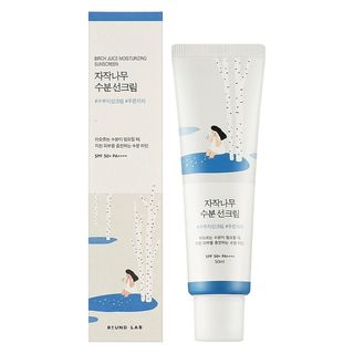 کرم ضد آفتاب راند لب محصول کره جنوبی SPF 50 مدل  birch juice مناسب انواع پوست حجم 50 میلی لیتر