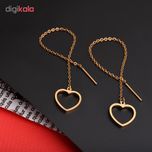 گوشواره زنانه طرح قلب کد GO1272