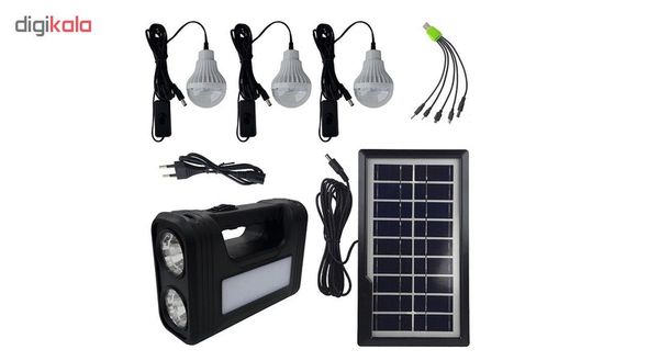 سیستم روشنایی خورشیدی جی دی پلاس مدل GD-8017