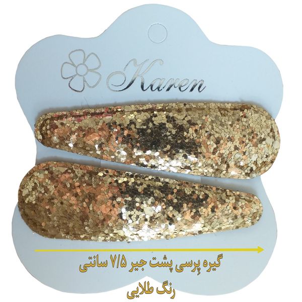 گیره مو زنانه مدل تق تقی پِرسی بسته 2 عددی*540