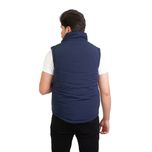 پافر مردانه ملانژ مدل دو رو (سرمه ای)