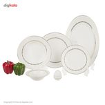 سرویس غذاخوری 28 پارچه چینی زرین ایران سری ایتالیا اف مدل هدیه درجه عالی