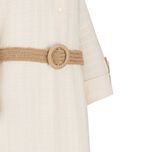 مانتو زنانه السانا مدل کادوسا کد 218109 رنگ شیری