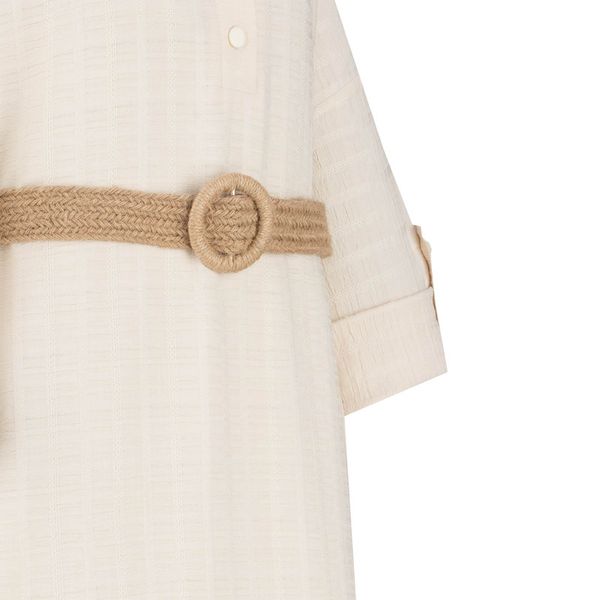 مانتو زنانه السانا مدل کادوسا کد 218109 رنگ شیری