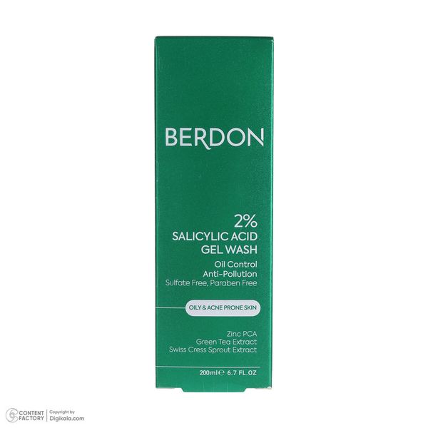 ژل شستشو صورت بردون مدل Salicylic Acid حجم 200 میلی لیتر